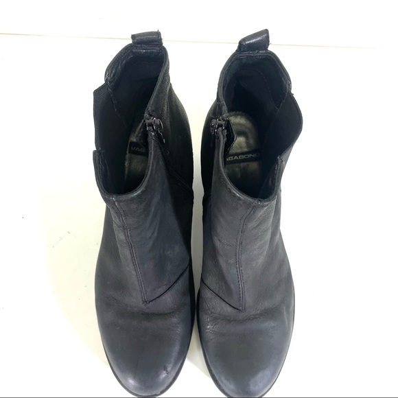 Vagabond black leather ankle boots size 39 - Picture 4 of 7